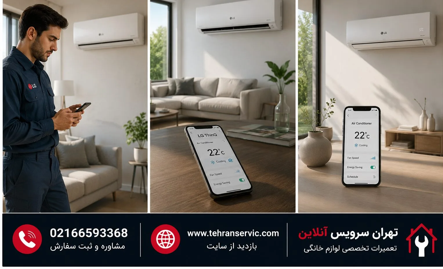 وصل کردن کولر گازی ال جی به وای فای