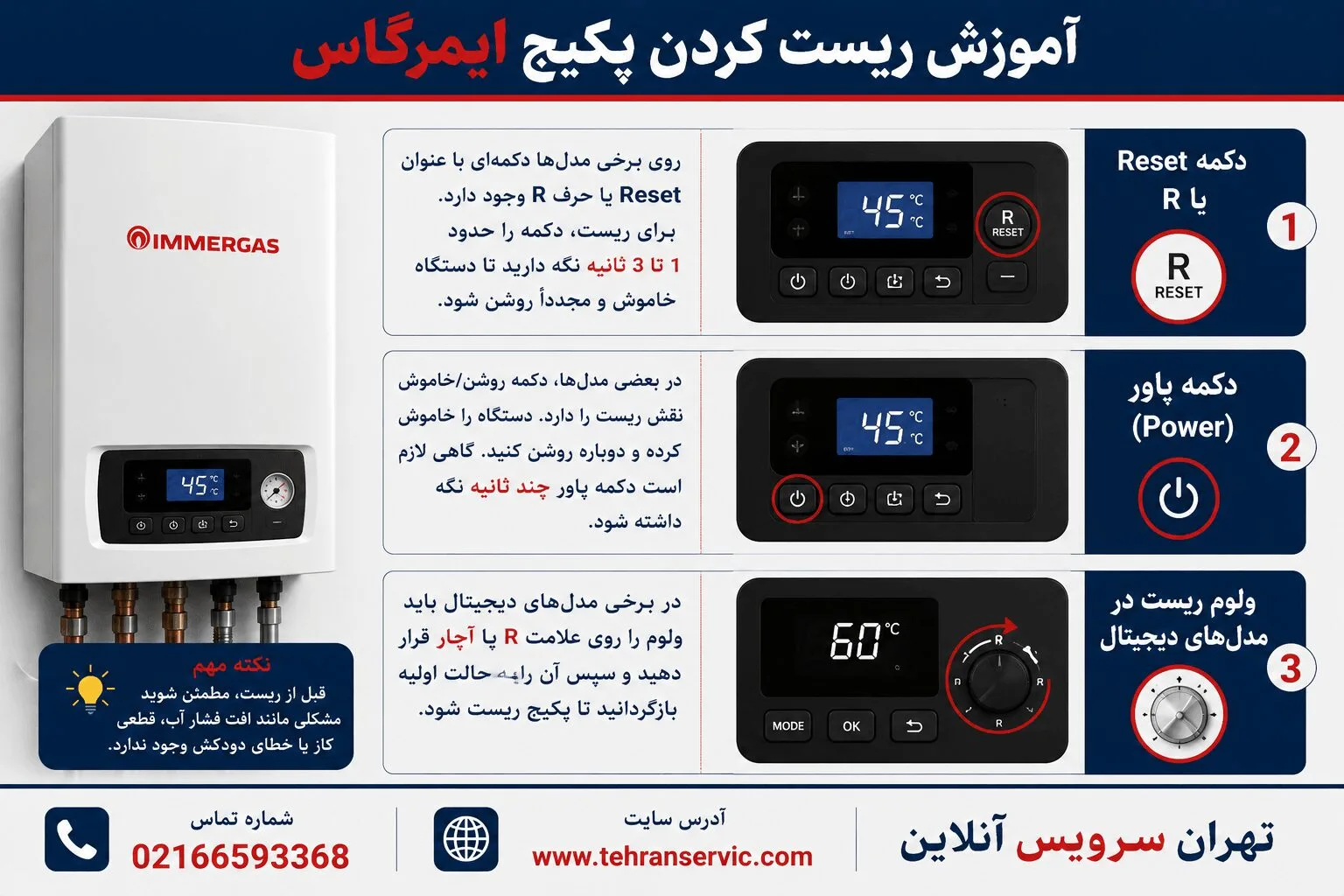 ریست کردن پکیج ایمرگاس